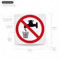 ‣ Rótulo Prohibición: No beber agua... | SIGO
