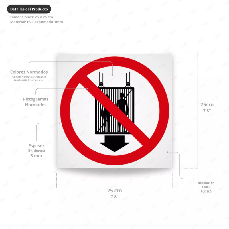 ‣ Rótulo Prohibido subir al monta... | SIGO
