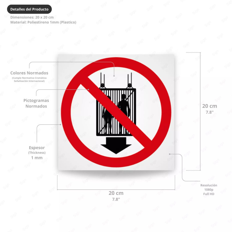 ‣ Rótulo Prohibido subir al monta... | SIGO