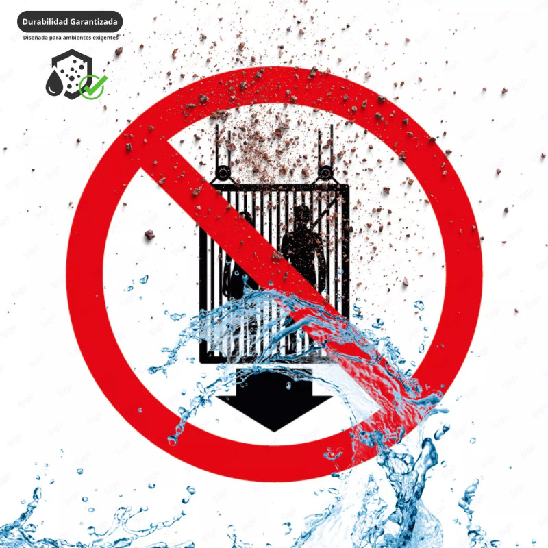 ‣ Rótulo Prohibido subir al monta... | SIGO