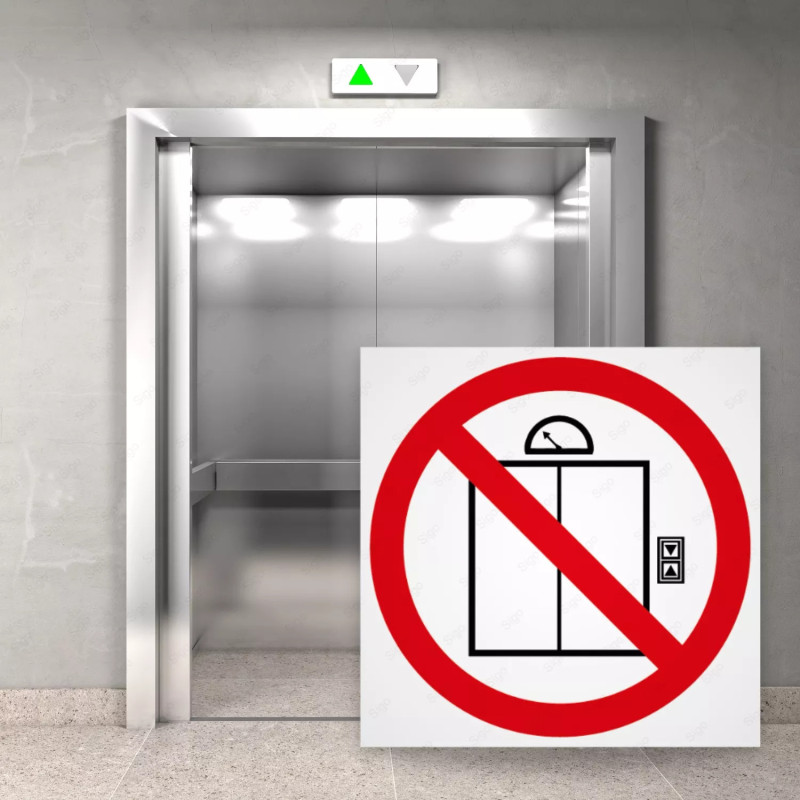 ‣ Rótulo Prohibición - No usar sismo/incendio... | SIGO