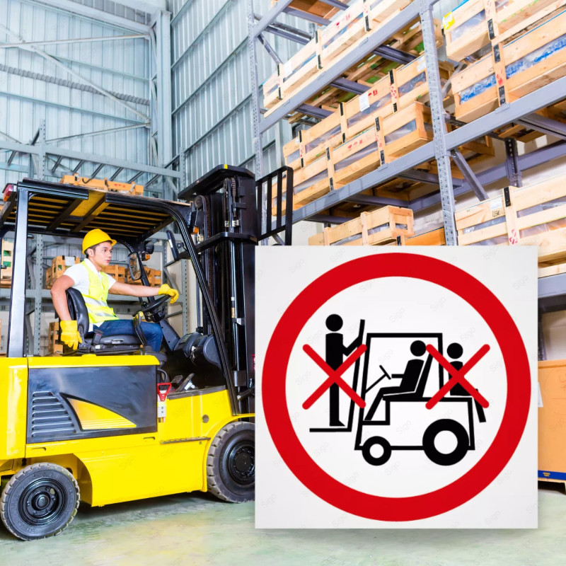 ‣ Rótulo Prohibición - No transportar personas | SIGO