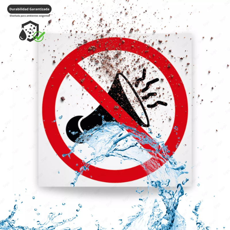 ‣ Rótulo Prohibido Ruido y Bocinas... | SIGO