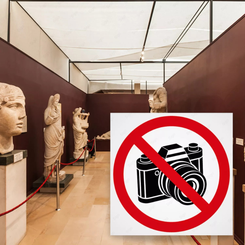 ‣ Prohibido Fotos/Videos: Rótulo Efectivo | SIGO