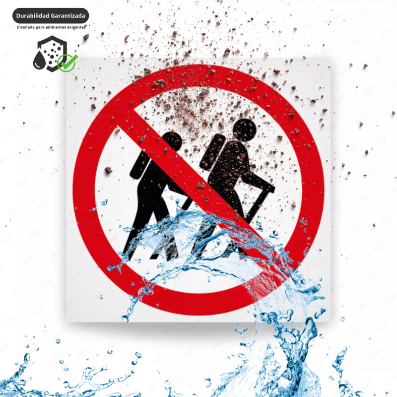 ‣ Rótulo Prohibición: No Excursionistas | SIGO