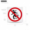 ‣ Rótulo Prohibición: No correr... | SIGO