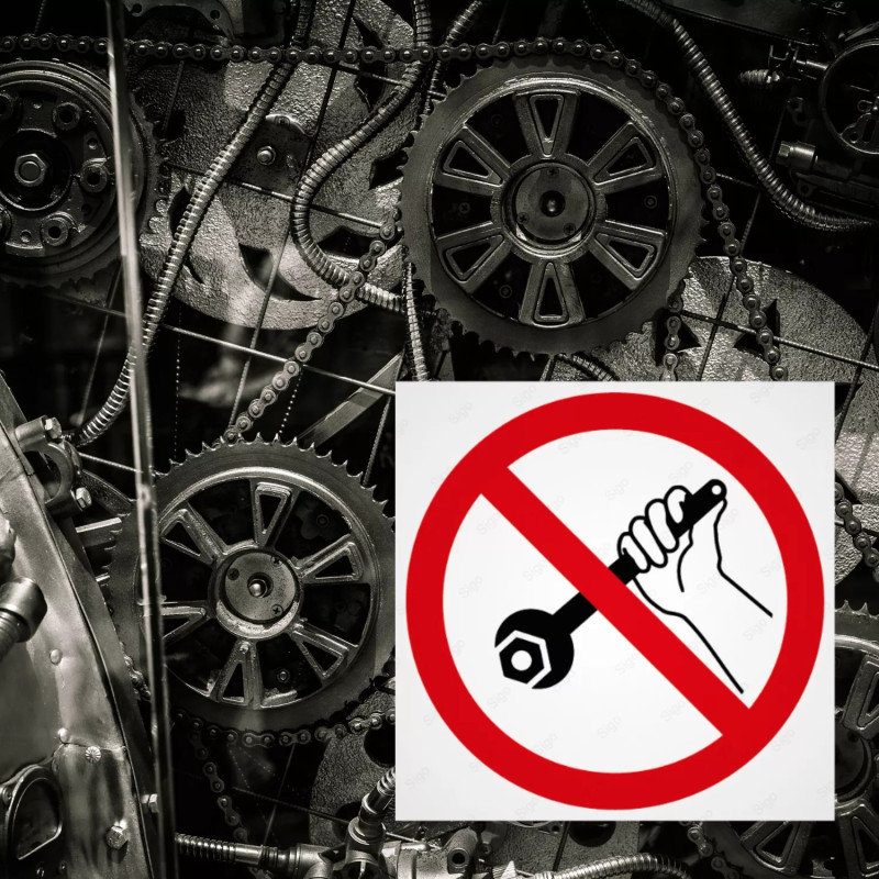 ‣ Rótulo: Prohibido reparar sin autorización... | SIGO