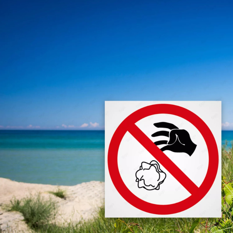 ‣ Rótulo: Prohibido tirar objetos al suelo... | SIGO