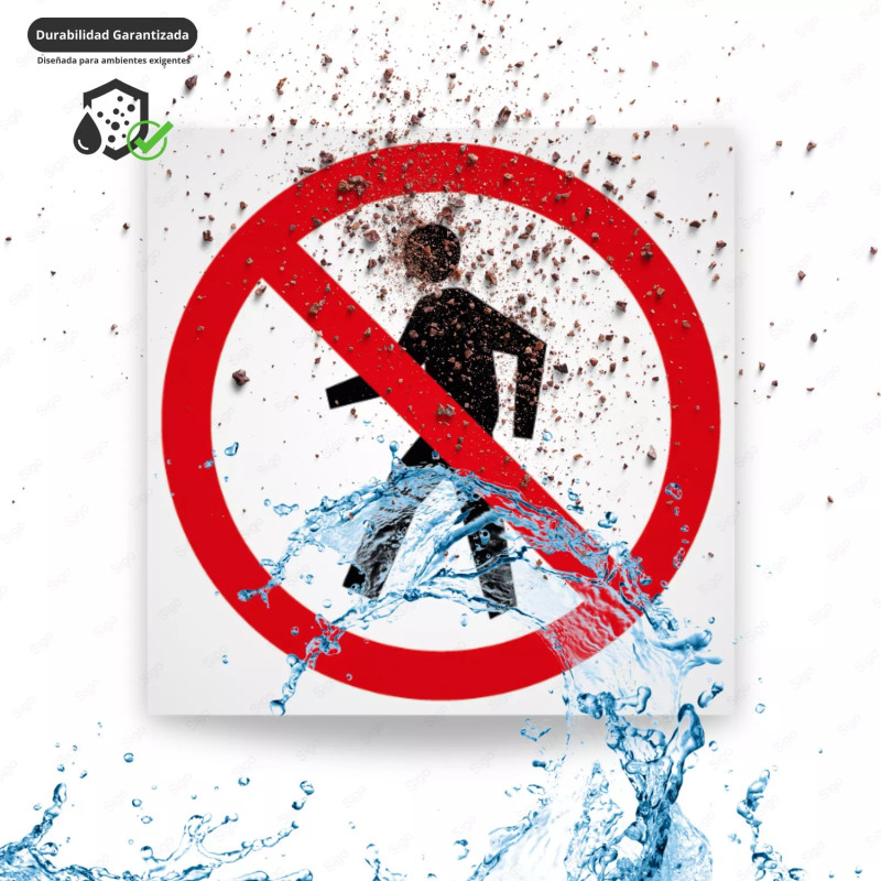 ‣ Rótulo Prohibido el Paso a No Autorizados | SIGO