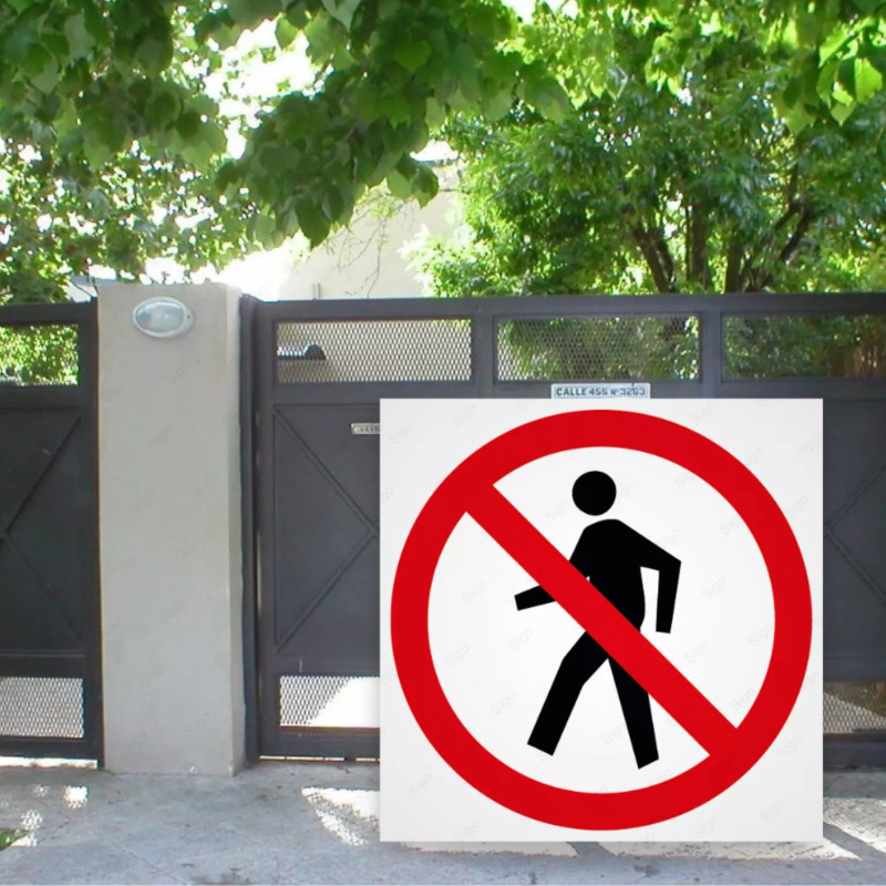 ‣ Rótulo Prohibido el Paso a No Autorizados | SIGO