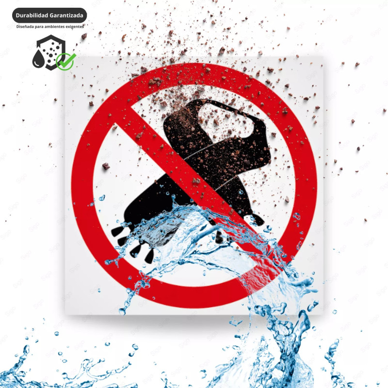 ‣ Prohibido llevar prendas sueltas - Rótulo | SIGO