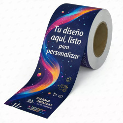 ‣ Rollo de Calcomanía Continua Personalizada Brillante | SIGO