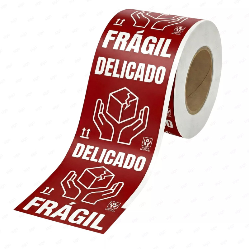 ‣ Rollo de Calcomanía Continua Personalizada Brillante | SIGO