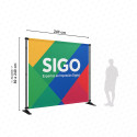 ‣ Pared Promocional Autoajustable para Eventos | SIGO