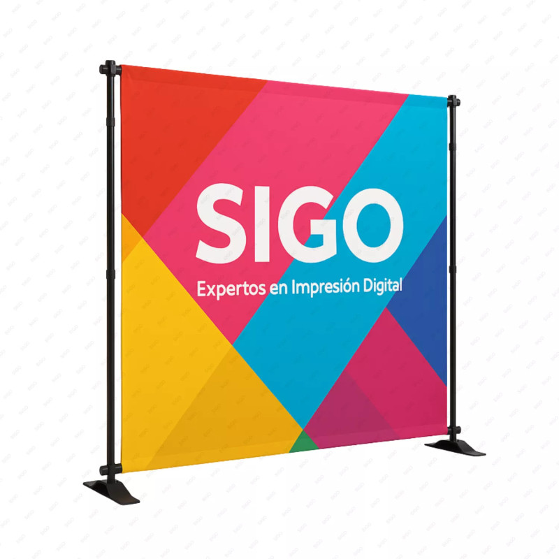 ‣ Pared Promocional Autoajustable para Eventos | SIGO