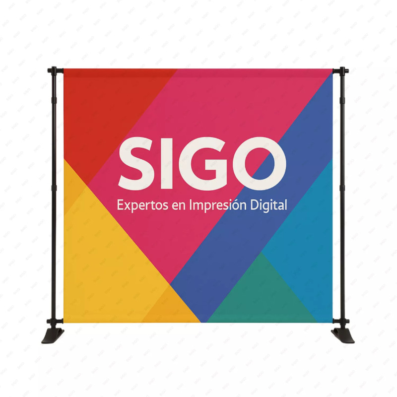 ‣ Pared Promocional Autoajustable para Eventos | SIGO