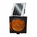 ‣ Señal Luminosa Solar Ámbar Tipo Semáforo | SIGO
