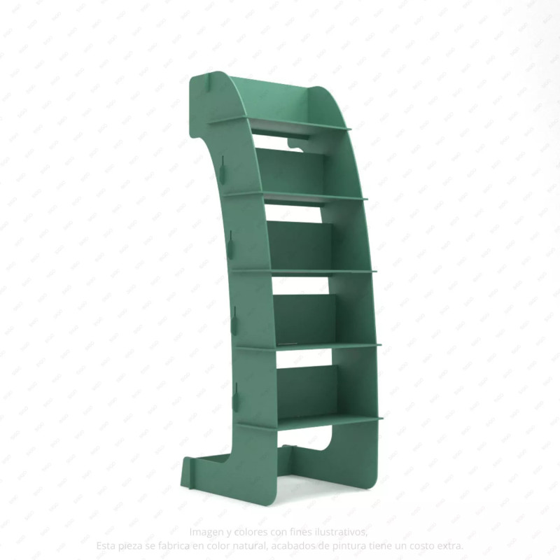 ‣ Exhibidor MDF 5 Niveles Curvo Comercial | SIGO