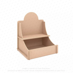 ‣ Exhibidor MDF tipo grada para mostrador | SIGO
