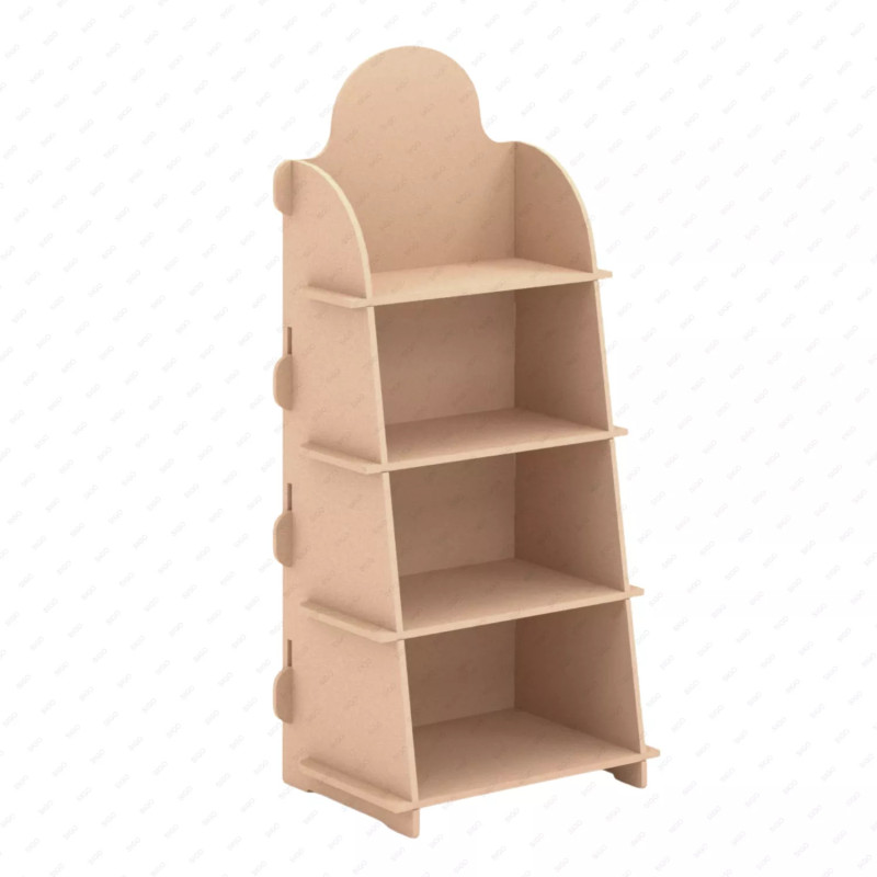 ‣ Exhibidor MDF 4 Niveles para Punto de Venta | SIGO
