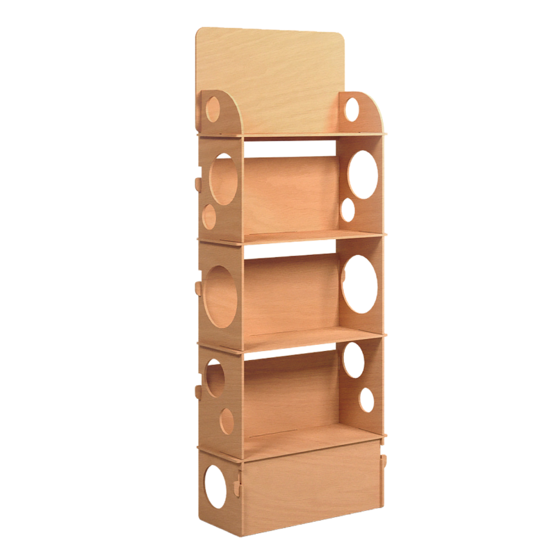 ‣ Exhibidor MDF Torre 4 Niveles con Diseño Moderno | SIGO