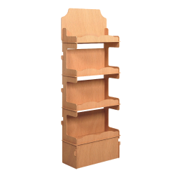 ‣ Exhibidor MDF Torre 4 Niveles para Punto de Venta | SIGO