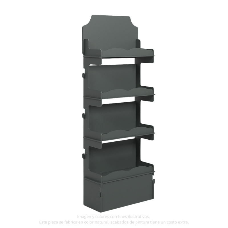 ‣ Exhibidor MDF Torre 4 Niveles para Punto de Venta | SIGO