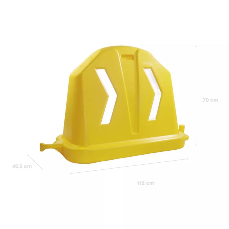 ‣ Barrera Vial Anidable 112 cm Amarillo | SIGO