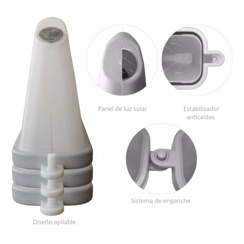 ‣ Barrera Vial Anidable 150 cm - Estabilidad Alta | SIGO