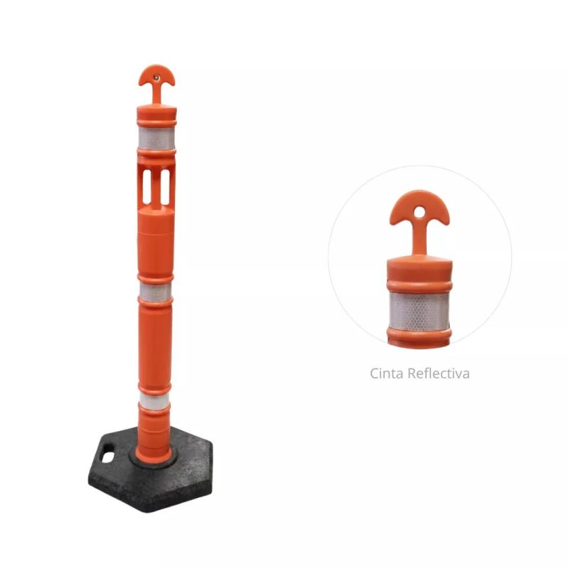 ‣ Poste Delimitador Vial 112 cm para separación | SIGO