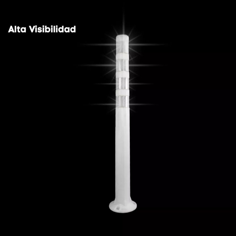 ‣ Poste Delimitador Vial 125 cm con Luz Solar | SIGO