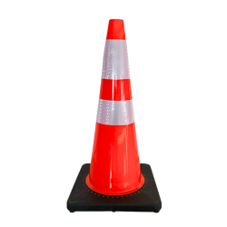 Cono Vial de Tráfico | Naranja 28″