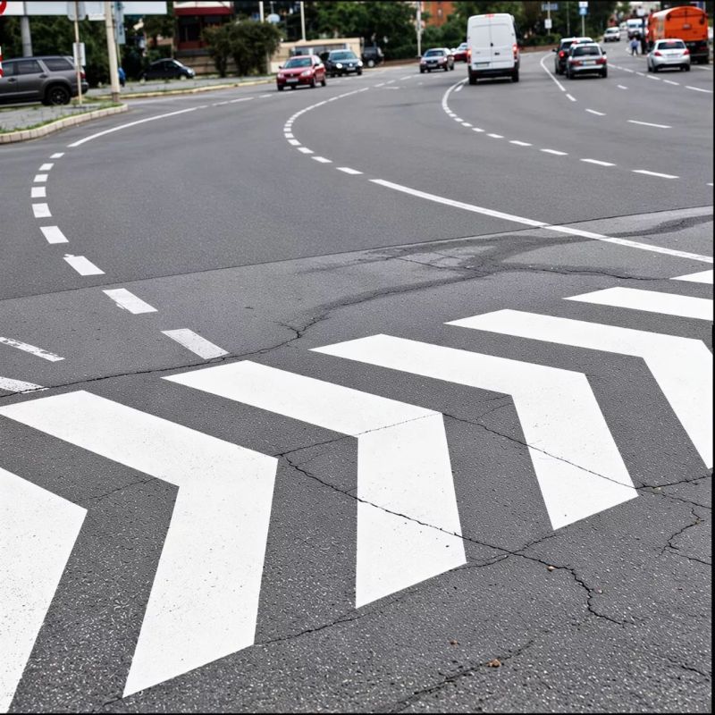 servicio de Pintado Marcas de Reducción tipo Chevron