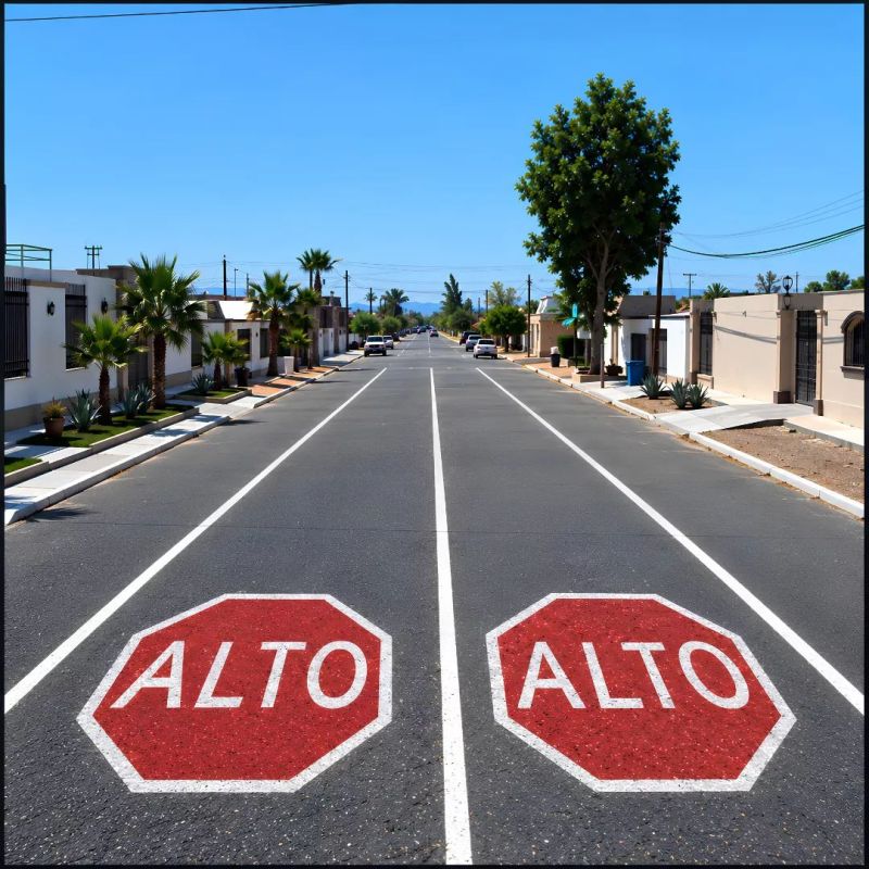 ‣ Señalización Horizontal Vial ALTO | SIGO