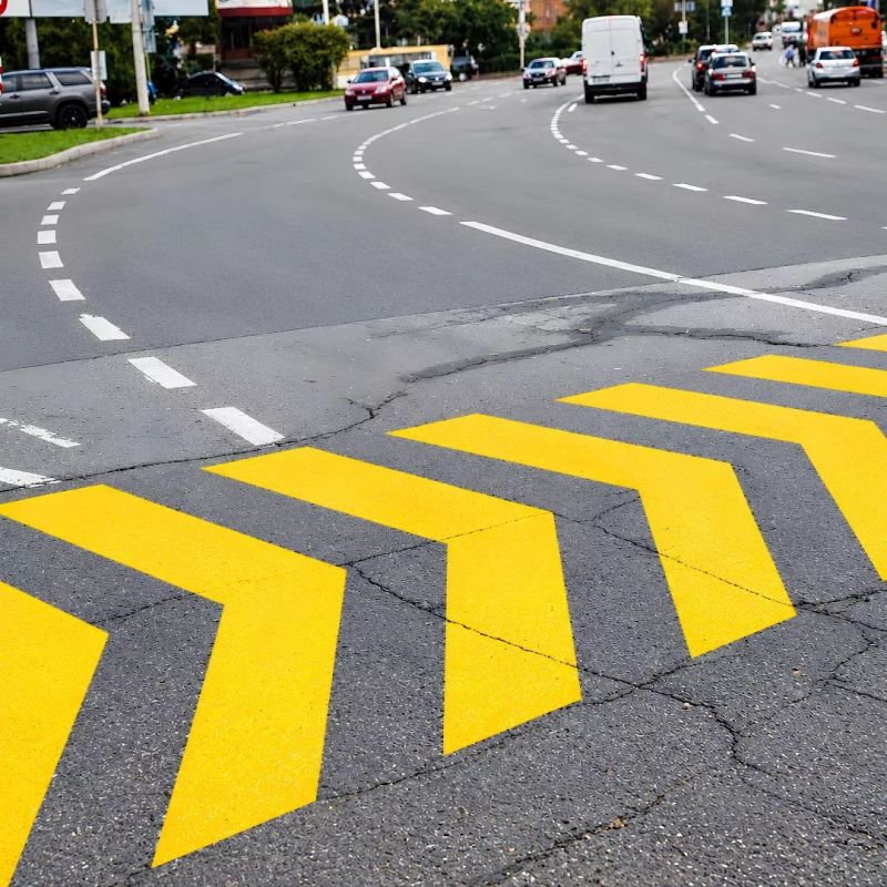 servicio de Pintado Marcas de Reducción tipo Chevron