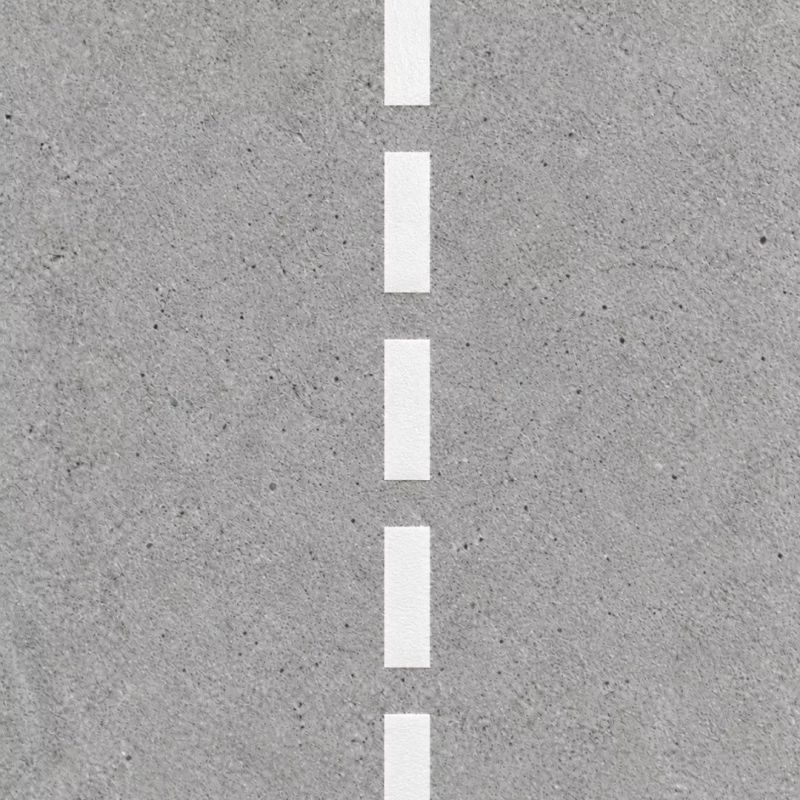 Servicio de Pintado Linea Punteada perspectiva cenital