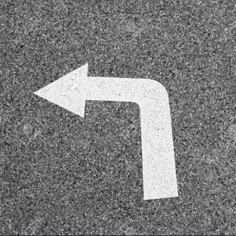 ‣ Flecha Direccional Izquierda Pintada | SIGO
