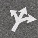 ‣ Pintado de Flecha Triple Dirección Vial | SIGO