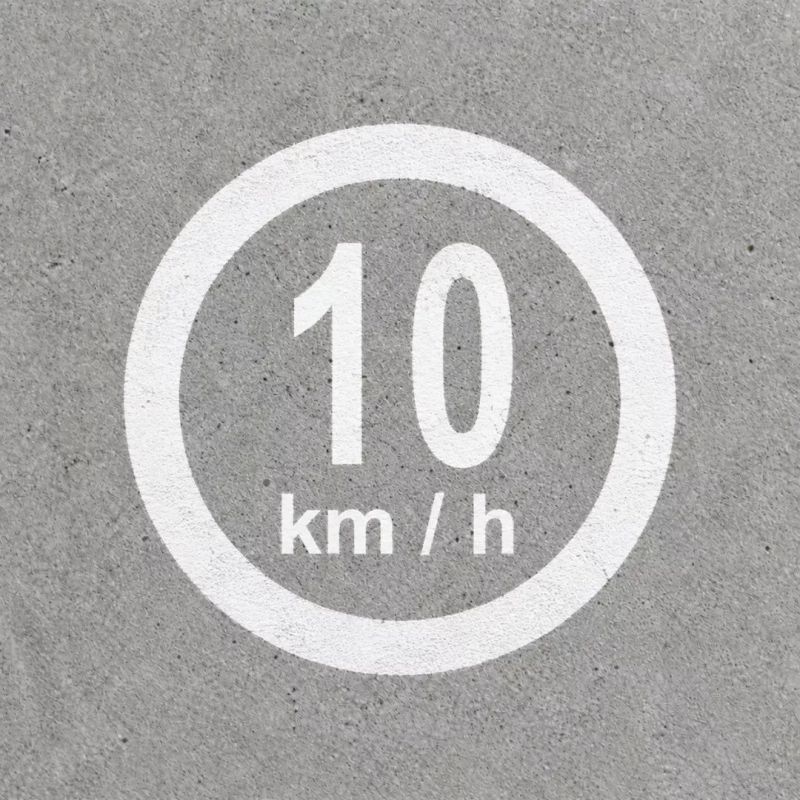 ‣ Señalización Horizontal 10 km/h Personalizada | SIGO