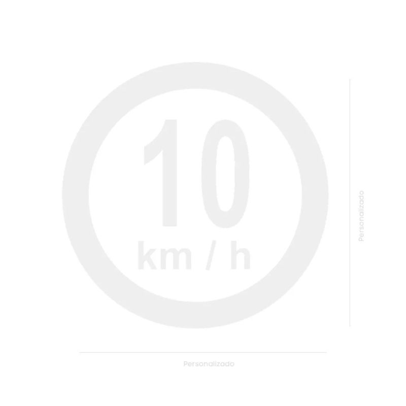 ‣ Señalización Horizontal 10 km/h Personalizada | SIGO