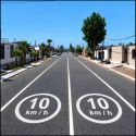 ‣ Señalización Horizontal 10 km/h Personalizada | SIGO