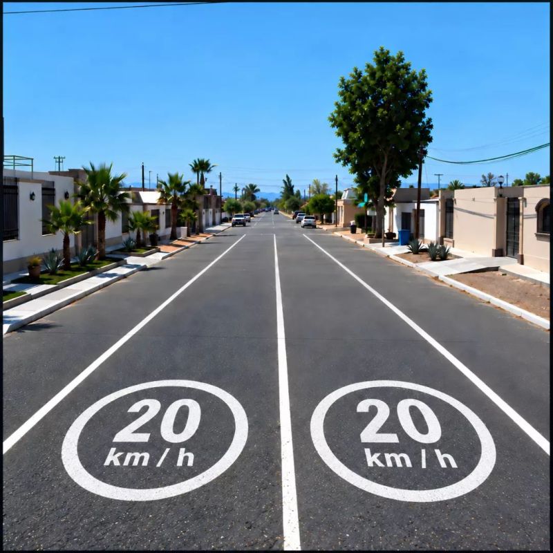 ‣ Señalización Horizontal 20 km/h | SIGO