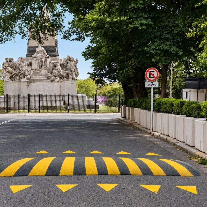 Servicio de Pintado Túmulo reductor de Velocidad Amarillo