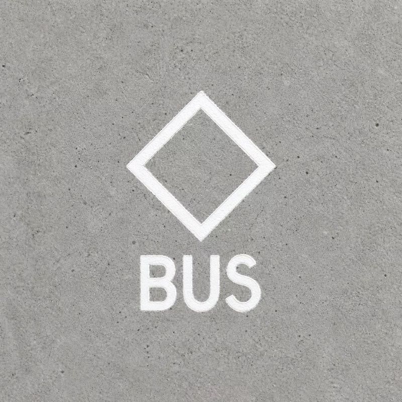 Servicio de Pintado Señal de Bus perspectiva cenital