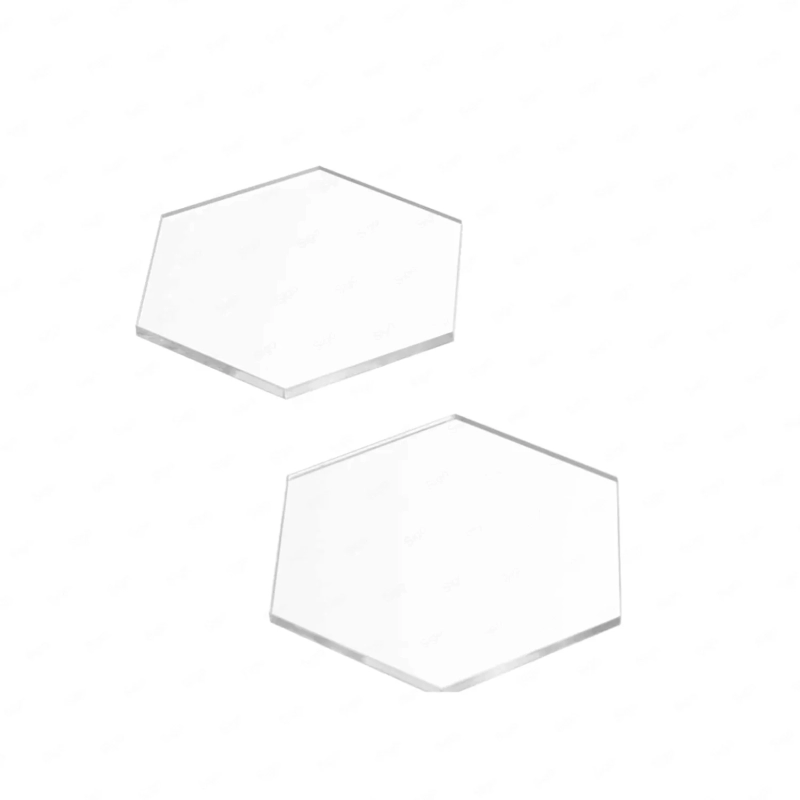 Hexágono de Acrílico Transparente