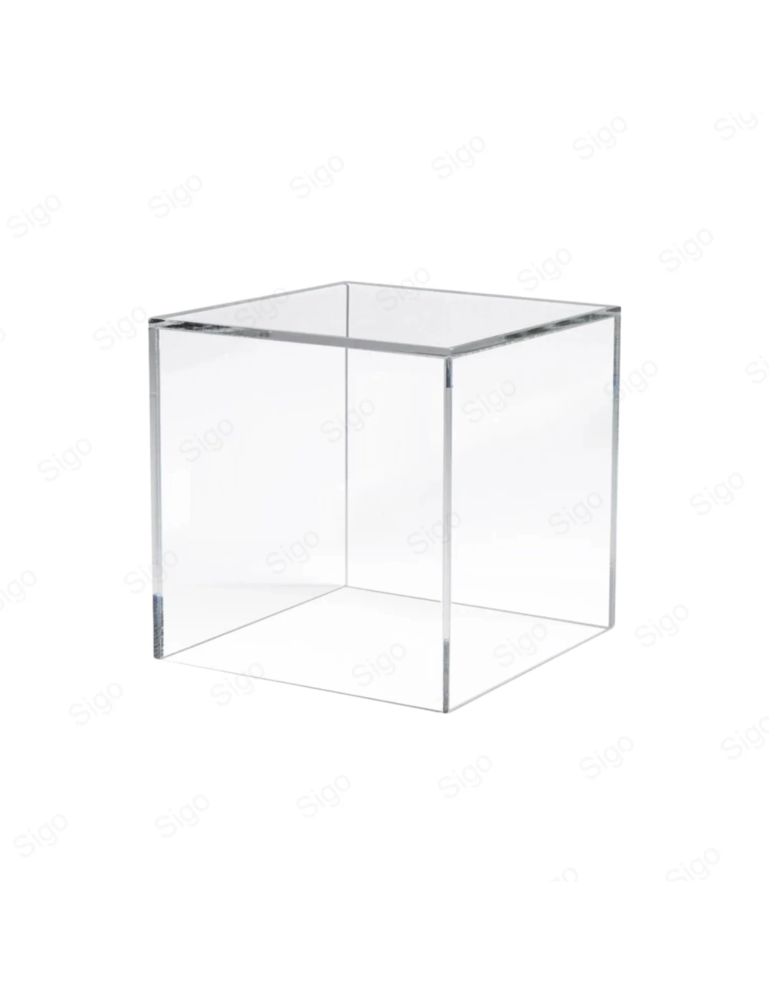 Vaso Cubo In Acrilico Trasparente | 10x10x10 Cm | Leggero E Infrangibile Per Fiori O Decorazioni