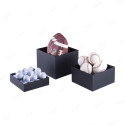 Cubo Decorativo de Madera | Negro