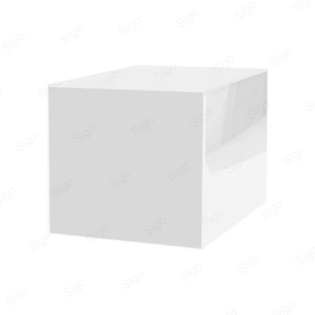 Cubo Decorativo de Acrilico | Blanco