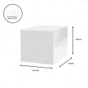 Cubo Decorativo de Acrilico | Blanco