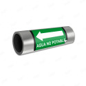 Sticker Identificacion Tuberias - Agua no Potable | Cod. IDT - 5, Identificación de Tuberias